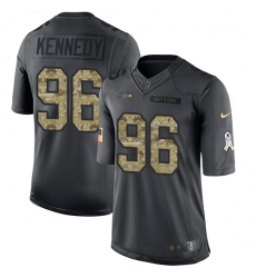 Youth Nike Seattle Seahawks #96 Cortez Kennedy Limited Black 2016 Salute to Service NFL Jersey