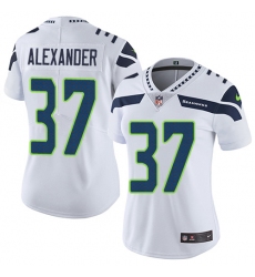 Women's Nike Seattle Seahawks #37 Shaun Alexander White Vapor Untouchable Limited Player NFL Jersey