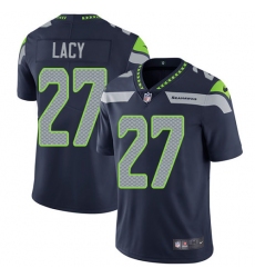 Men's Nike Seattle Seahawks #27 Eddie Lacy Steel Blue Team Color Vapor Untouchable Limited Player NFL Jersey