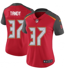 Women's Nike Tampa Bay Buccaneers #37 Keith Tandy Red Team Color Vapor Untouchable Limited Player NFL Jersey