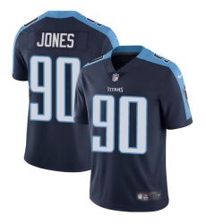 Youth Nike Tennessee Titans #90 DaQuan Jones Navy Blue Alternate Vapor Untouchable Limited Player NFL Jersey
