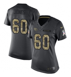 Women's Nike Tennessee Titans #60 Ben Jones Limited Black 2016 Salute to Service NFL Jersey