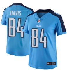 Women's Nike Tennessee Titans #84 Corey Davis Light Blue Team Color Vapor Untouchable Limited Player NFL Jersey