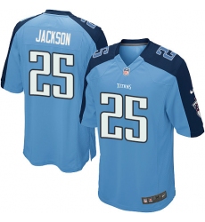 Men's Nike Tennessee Titans #25 Adoree' Jackson Game Light Blue Team Color NFL Jersey