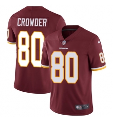 Youth Nike Washington Redskins #80 Jamison Crowder Burgundy Red Team Color Vapor Untouchable Limited Player NFL Jersey