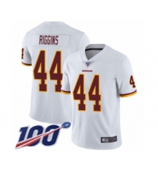 Youth Washington Redskins #44 John Riggins White Vapor Untouchable Limited Player 100th Season Football Jersey