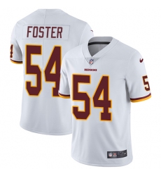 Men's Nike Washington Redskins #54 Mason Foster White Vapor Untouchable Limited Player NFL Jersey