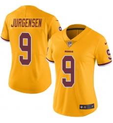 Women's Nike Washington Redskins #9 Sonny Jurgensen Limited Gold Rush Vapor Untouchable NFL Jersey
