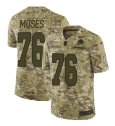 Youth Nike Washington Redskins #76 Morgan Moses Limited Camo 2018 Salute to Service NFL Jersey