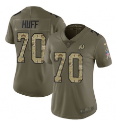 Women's Nike Washington Redskins #70 Sam Huff Limited Olive/Camo 2017 Salute to Service NFL Jersey