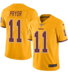 Youth Nike Washington Redskins #11 Terrelle Pryor Limited Gold Rush Vapor Untouchable NFL Jersey