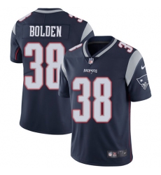 Youth Nike New England Patriots #38 Brandon Bolden Navy Blue Team Color Vapor Untouchable Limited Player NFL Jersey