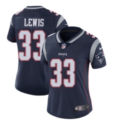 Women's Nike New England Patriots #33 Dion Lewis Navy Blue Team Color Vapor Untouchable Limited Player NFL Jersey