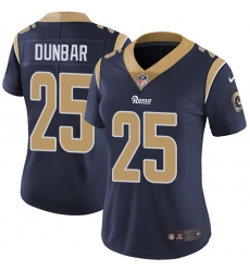 Women's Nike Los Angeles Rams #25 Lance Dunbar Navy Blue Team Color Vapor Untouchable Limited Player NFL Jersey