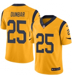 Youth Nike Los Angeles Rams #25 Lance Dunbar Limited Gold Rush Vapor Untouchable NFL Jersey