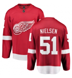 Youth Detroit Red Wings #51 Frans Nielsen Fanatics Branded Red Home Breakaway NHL Jersey