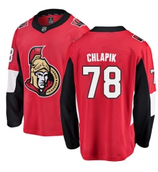 Men's Ottawa Senators #78 Filip Chlapik Fanatics Branded Red Home Breakaway NHL Jersey