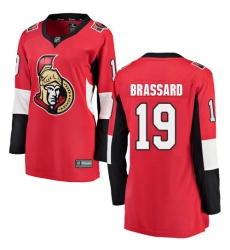 Women's Ottawa Senators #19 Derick Brassard Fanatics Branded Red Home Breakaway NHL Jersey