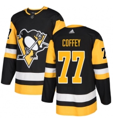 Men's Adidas Pittsburgh Penguins #77 Paul Coffey Premier Black Home NHL Jersey