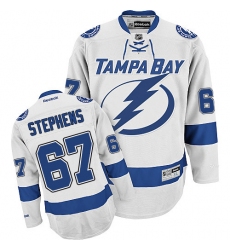 Women's Reebok Tampa Bay Lightning #67 Mitchell Stephens Authentic White Away NHL Jersey