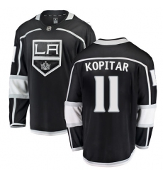 Men's Los Angeles Kings #11 Anze Kopitar Authentic Black Home Fanatics Branded Breakaway NHL Jersey