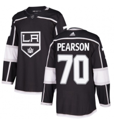 Men's Adidas Los Angeles Kings #70 Tanner Pearson Premier Black Home NHL Jersey