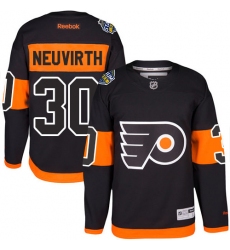 Men's Reebok Philadelphia Flyers #30 Michal Neuvirth Premier Black 2017 Stadium Series NHL Jersey
