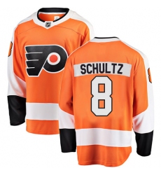 Men's Philadelphia Flyers #8 Dave Schultz Fanatics Branded Orange Home Breakaway NHL Jersey