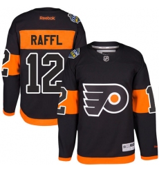 Men's Reebok Philadelphia Flyers #12 Michael Raffl Premier Black 2017 Stadium Series NHL Jersey
