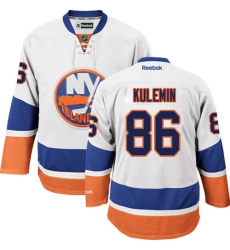 Women's Reebok New York Islanders #86 Nikolay Kulemin Authentic White Away NHL Jersey
