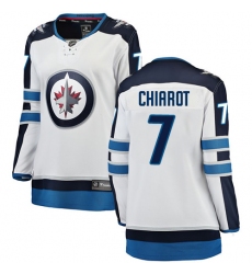 Women's Winnipeg Jets #7 Ben Chiarot Fanatics Branded White Away Breakaway NHL Jersey