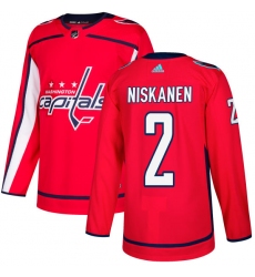 Youth Adidas Washington Capitals #2 Matt Niskanen Authentic Red Home NHL Jersey