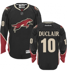 Men's Reebok Arizona Coyotes #10 Anthony Duclair Authentic Black Third NHL Jersey