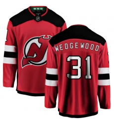 Youth New Jersey Devils #31 Scott Wedgewood Fanatics Branded Red Home Breakaway NHL Jersey