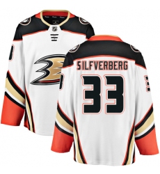 Youth Anaheim Ducks #33 Jakob Silfverberg Fanatics Branded White Away Breakaway NHL Jersey