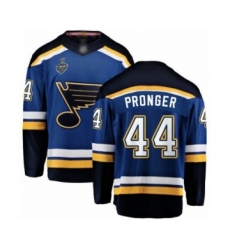 Youth St. Louis Blues #44 Chris Pronger Fanatics Branded Royal Blue Home Breakaway 2019 Stanley Cup Final Bound Hockey Jersey