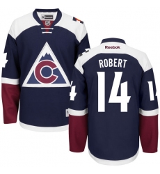 Women's Reebok Colorado Avalanche #14 Rene Robert Authentic Blue Third NHL Jersey