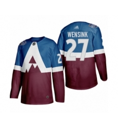 Youth Colorado Avalanche #27 John Wensink Authentic Burgundy Blue 2020 Stadium Series Hockey Jersey