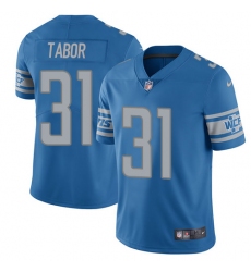 Youth Nike Detroit Lions #31 Teez Tabor Blue Team Color Vapor Untouchable Limited Player NFL Jersey