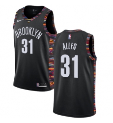 Youth Nike Brooklyn Nets #31 Jarrett Allen Swingman Black NBA Jersey - 2018 19 City Edition