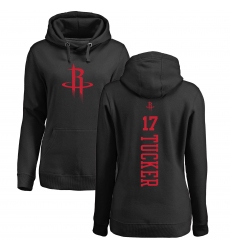 NBA Women's Nike Houston Rockets #17 PJ Tucker Black One Color Backer Pullover Hoodie