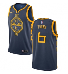 Women's Nike Golden State Warriors #6 Nick Young Swingman Navy Blue NBA Jersey - City Edition