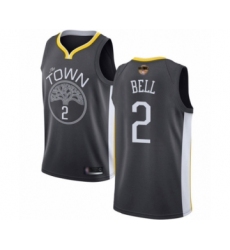 Youth Golden State Warriors #2 Jordan Bell Swingman Black 2019 Basketball Finals Bound Basketball Jersey - Statement Edition