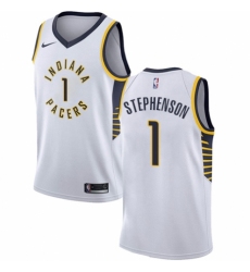 Women's Nike Indiana Pacers #1 Lance Stephenson Authentic White NBA Jersey - Association Edition