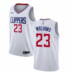 Youth Nike Los Angeles Clippers #23 Louis Williams Swingman White NBA Jersey - Association Edition