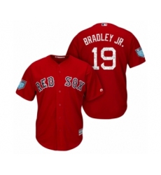 Men's Boston Red Sox #19 Jackie Bradley Jr. Majestic Scarlet 2018 Spring Training Cool Base Jersey