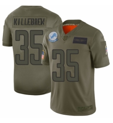 Youth Detroit Lions #35 Miles Killebrew Limited Camo 2019 Salute to Service Football Jersey