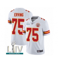 Youth Kansas City Chiefs #75 Cameron Erving White Vapor Untouchable Limited Player Super Bowl LIV Bound Football Jersey