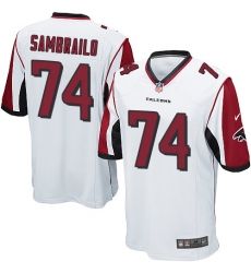 Men's Nike Atlanta Falcons #74 Ty Sambrailo Game White NFL Jersey