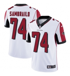 Youth Nike Atlanta Falcons #74 Ty Sambrailo White Vapor Untouchable Limited Player NFL Jersey